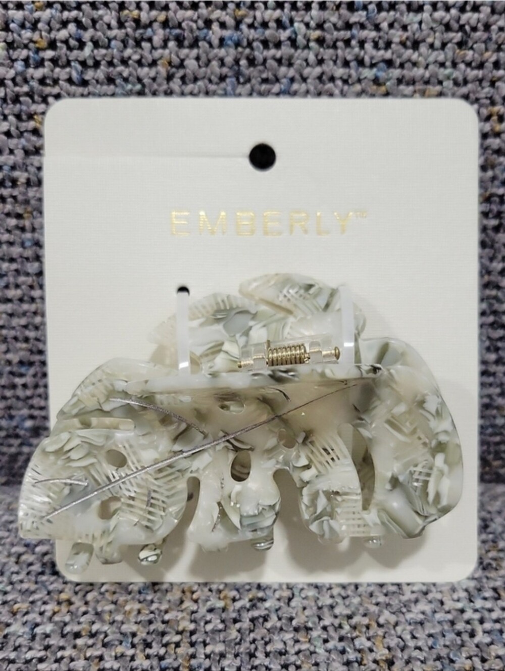 EMBERLY Acrylic Hair Claw Clips Starfish, Palm Leaf and Pineapple - Picture 3 of 5
